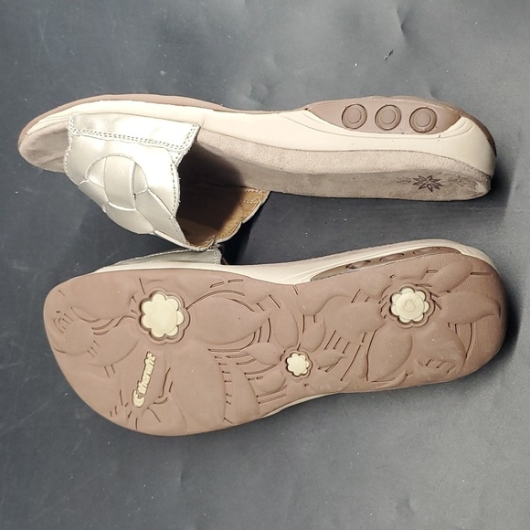 Therafit Delilah Leather Slide Slip-on Thong Sandal Like New 8.5-9 - Picture 8 of 8